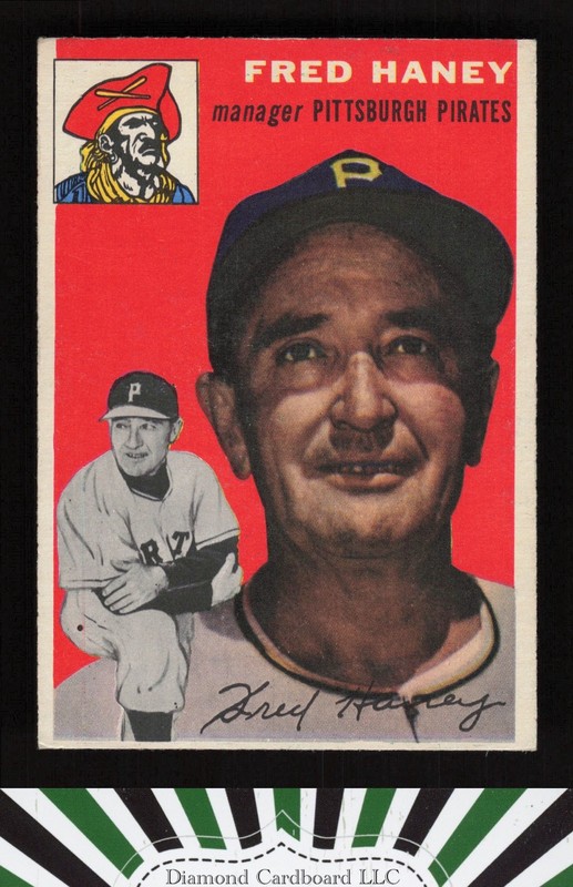 1954 Topps #75 Fred Haney VG+ c, front