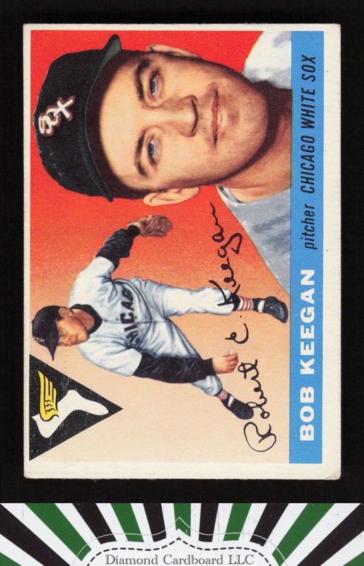1955 Topps #10 Bob Keegan VGEX d, front