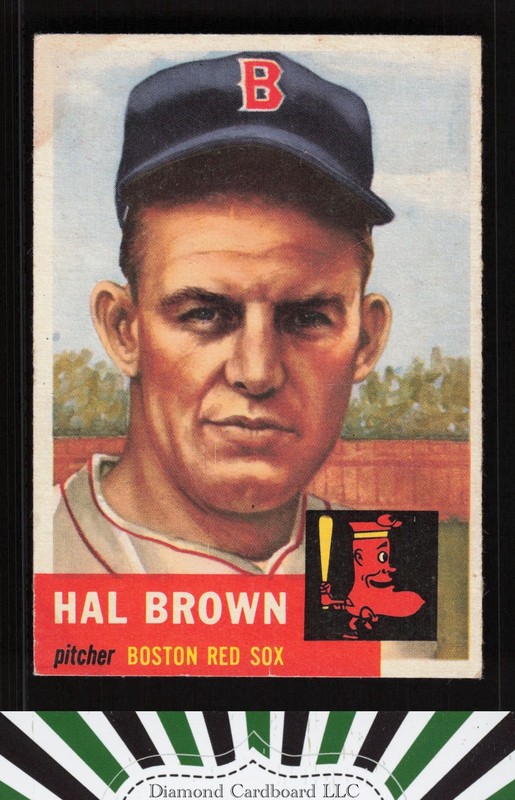 1953 Topps #184 Hal Brown VG b, front