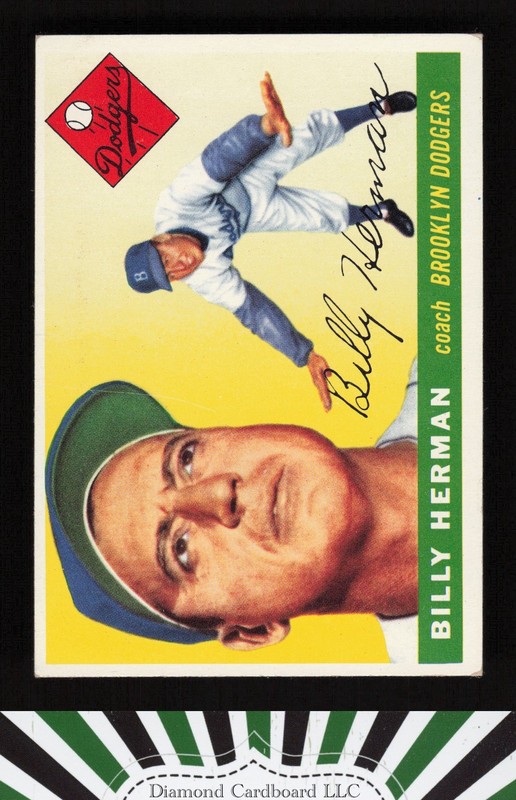 1955 Topps #19 Billy Herman VGEX+ c, front