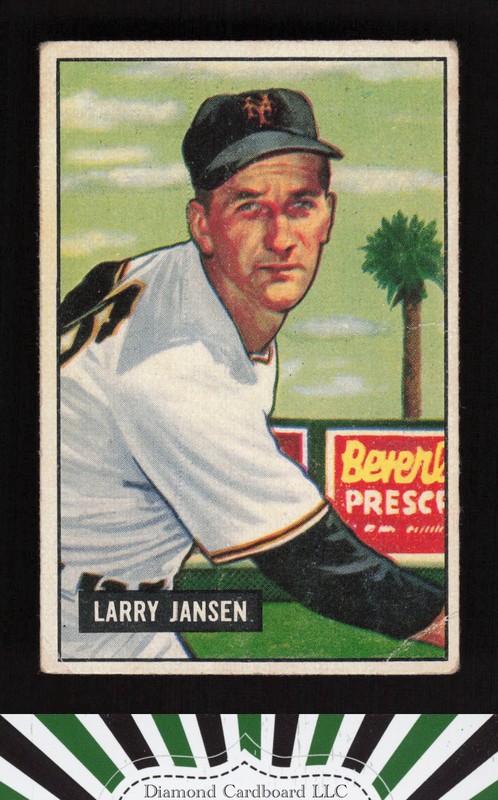 1951 Bowman #162 Larry Jansen VG, front