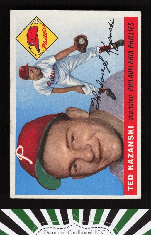 1955 Topps #46 Ted Kazanski VGEX a, front
