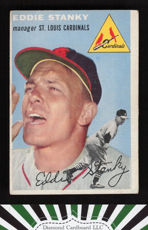 1954 Topps #38 Eddie Stanky VG m, front