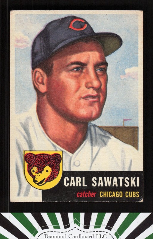 1953 Topps #202 Carl Sawatski VGEX [GOOD CENTERING] b, front