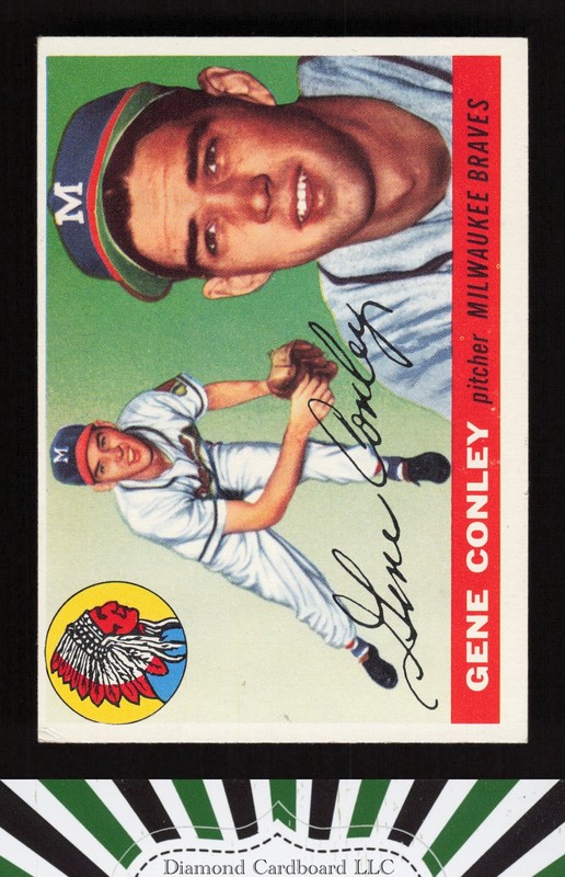 1955 Topps #81 Gene Conley VGEX f, front