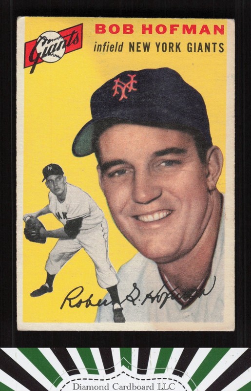 1954 Topps #99 Bobby Hofman VGEX g, front