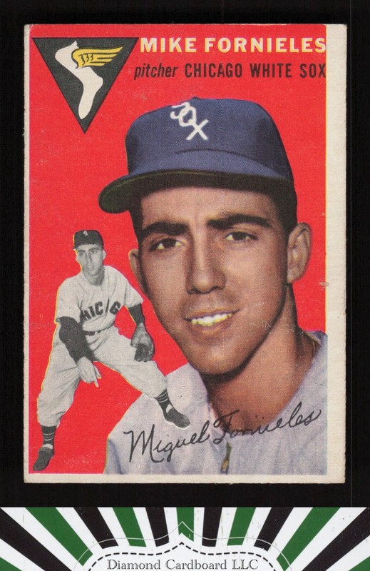 1954 Topps #154 Mike Fornieles VGEX i, front