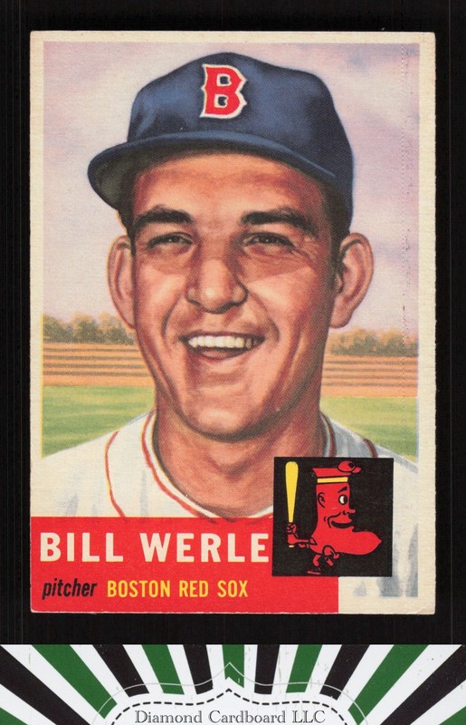 1953 Topps #170 Bill Werle VGEX+ e, front
