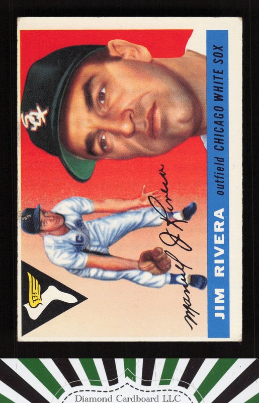 1955 Topps #58 Jim Rivera VGEX p, front