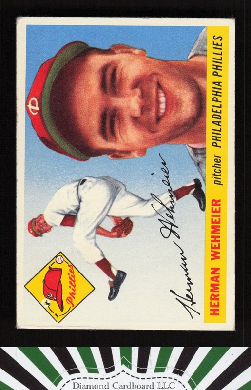 1955 Topps #29 Herman Wehmeier VGEX+ e, front