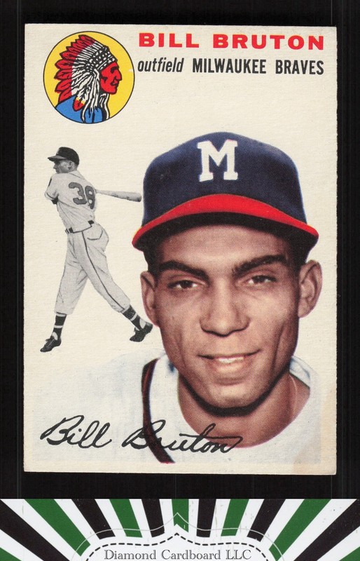 1954 Topps #109 Bill Bruton NM (ST) k, front