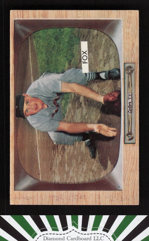 1955 Bowman #33 Nelson Fox EXMT a, front