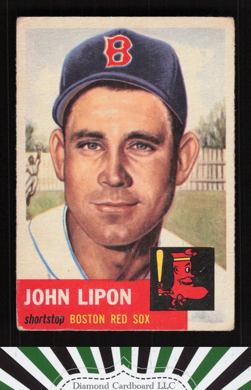 1953 Topps #40 Johnny Lipon GD a, front