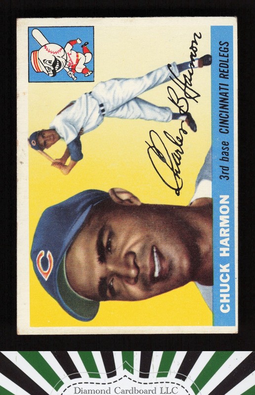 1955 Topps #82 Chuck Harmon VGEX g, front