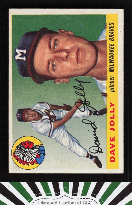 1955 Topps #35 Dave Jolly VGEX e, front