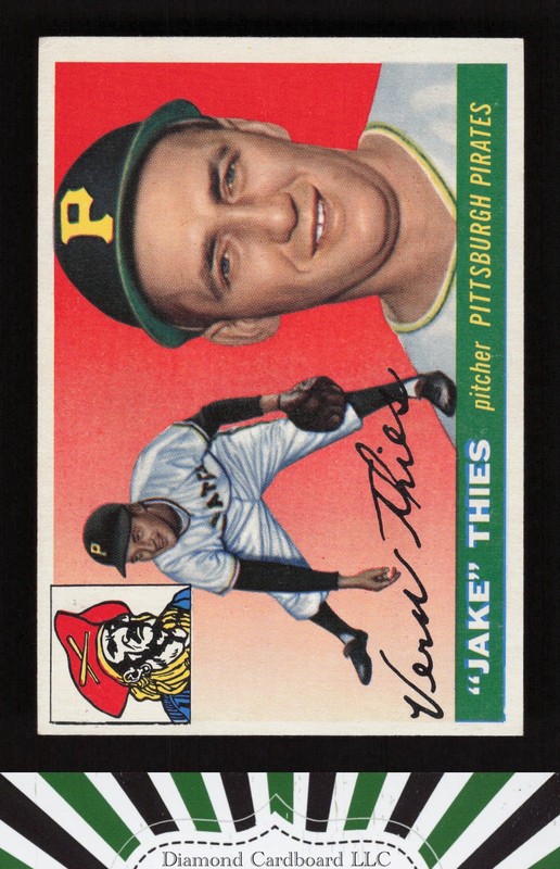 1955 Topps #12 Jake Thies VGEX+ j, front