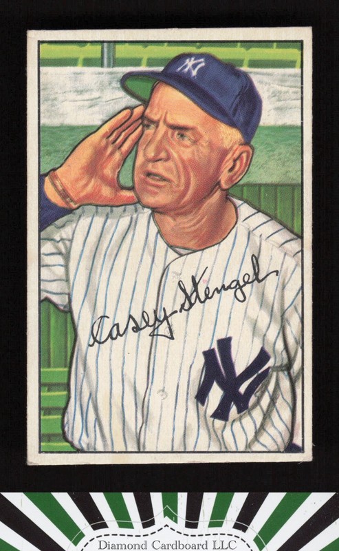 1952 Bowman #217 Casey Stengel VGEX a, front