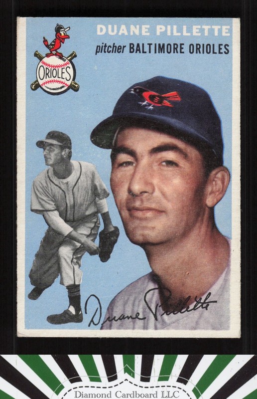 1954 Topps #107 Duane Pillette VGEX l, front