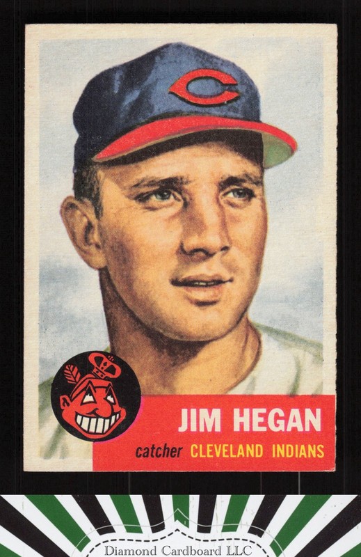 1953 Topps #80 Jim Hegan NM i, front