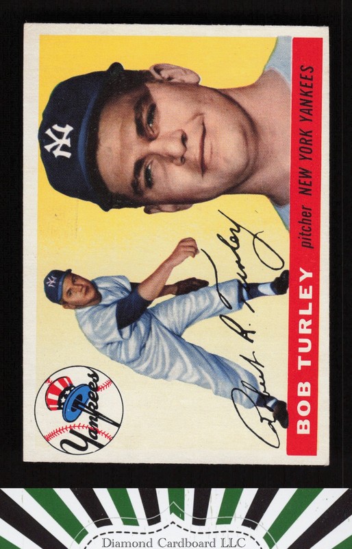 1955 Topps #38 Bob Turley VGEX k, front