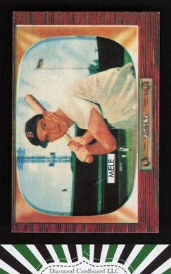 1955 Bowman #147 Sam Mele NM, front
