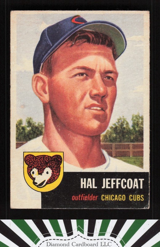 1953 Topps #29 Hal Jeffcoat VGEX c, front