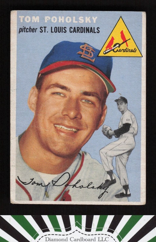 1954 Topps #142 Tom Poholsky GD f, front