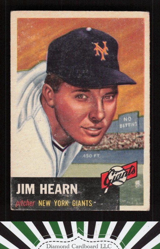 1953 Topps #38 Jim Hearn GD e, front