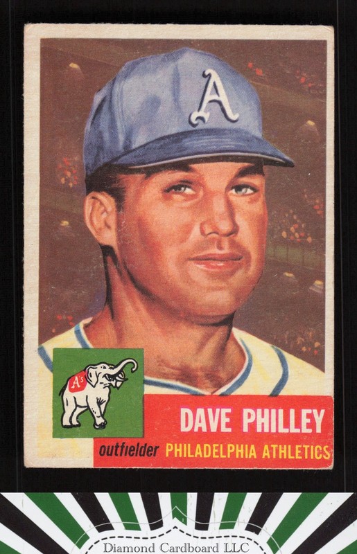 1953 Topps #64 Dave Philley VG+ c, front