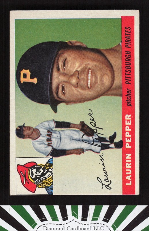 1955 Topps #147 Laurin Pepper EX (MC) c, front