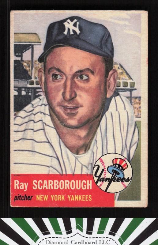1953 Topps #213 Ray Scarborough VG a, front