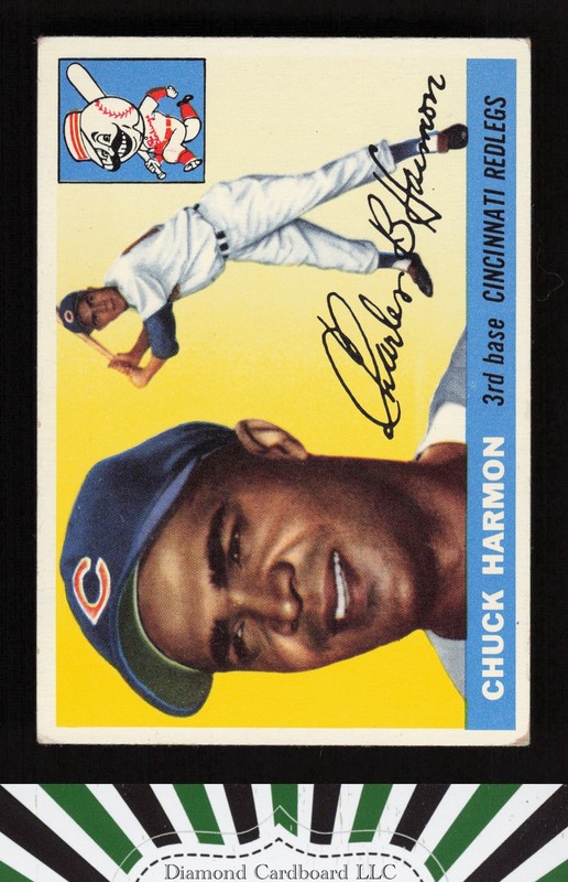 1955 Topps #82 Chuck Harmon VGEX d, front