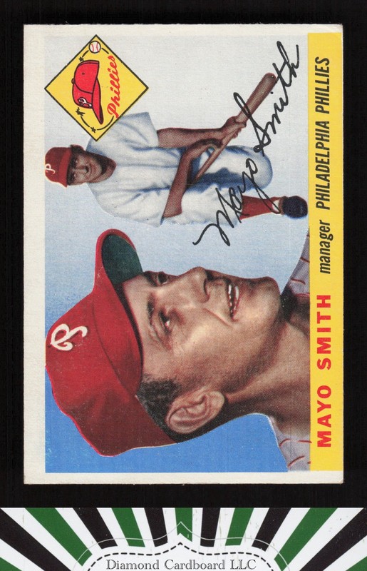 1955 Topps #130 Mayo Smith VGEX (MC) a, front