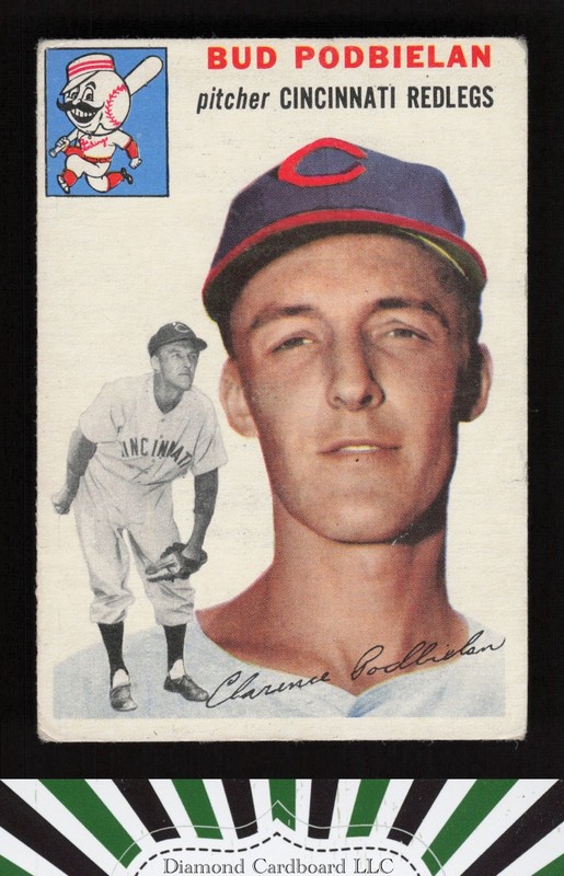 1954 Topps #69 Bud Podbielan GD+ b, front