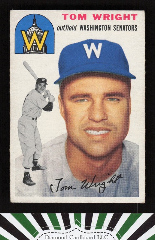 1954 Topps #140 Tom Wright VGEX+ g, front