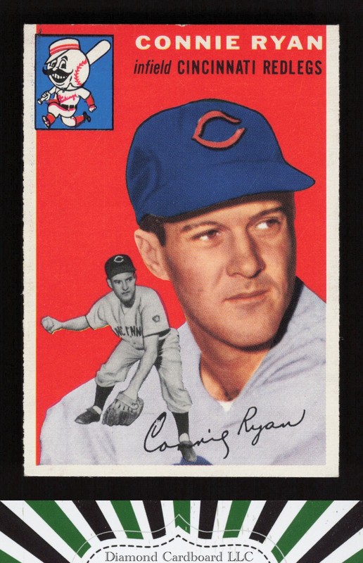 1954 Topps #136 Connie Ryan EXMT+ [CENTERED] k, front