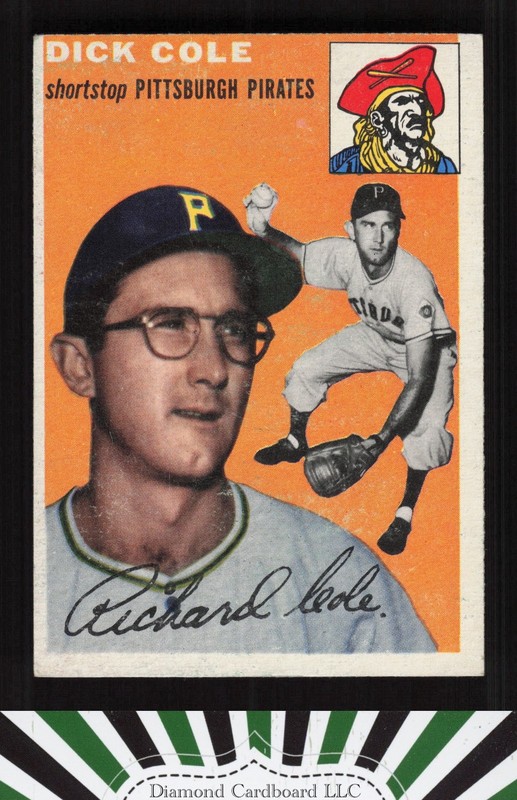 1954 Topps #84 Dick Cole VGEX f, front