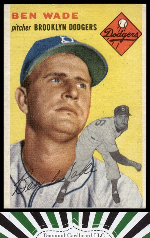 1954 Topps #126 Ben Wade VGEX h, front