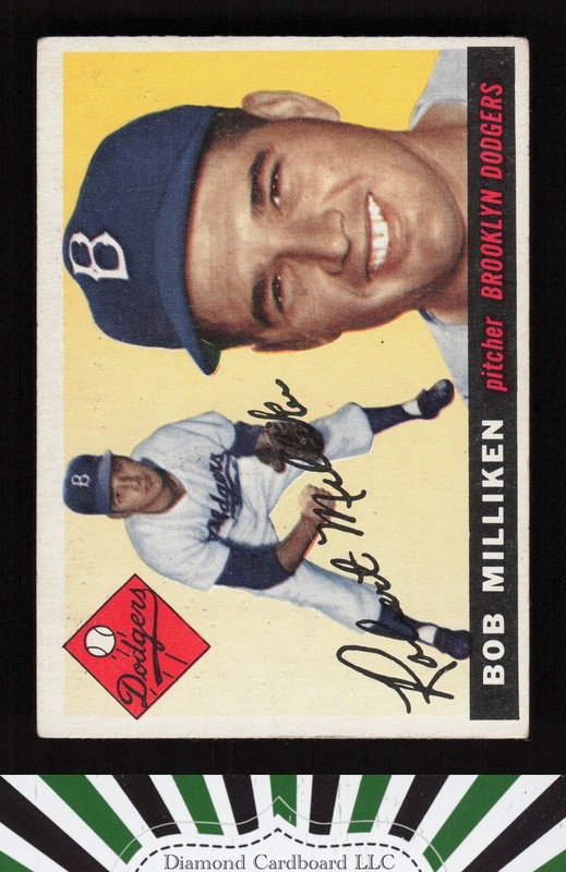 1955 Topps #111 Bob Milliken VGEX f, front