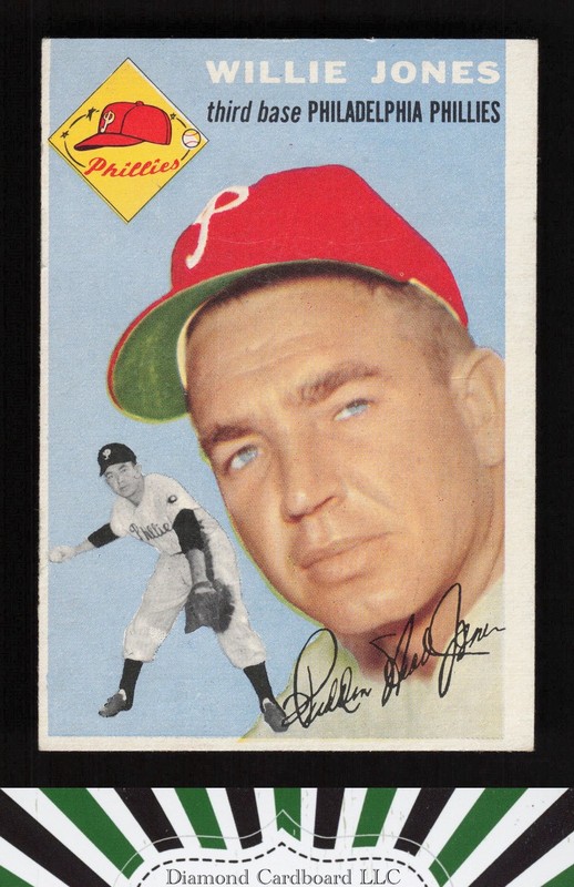 1954 Topps #41 Willie Jones VG i, front