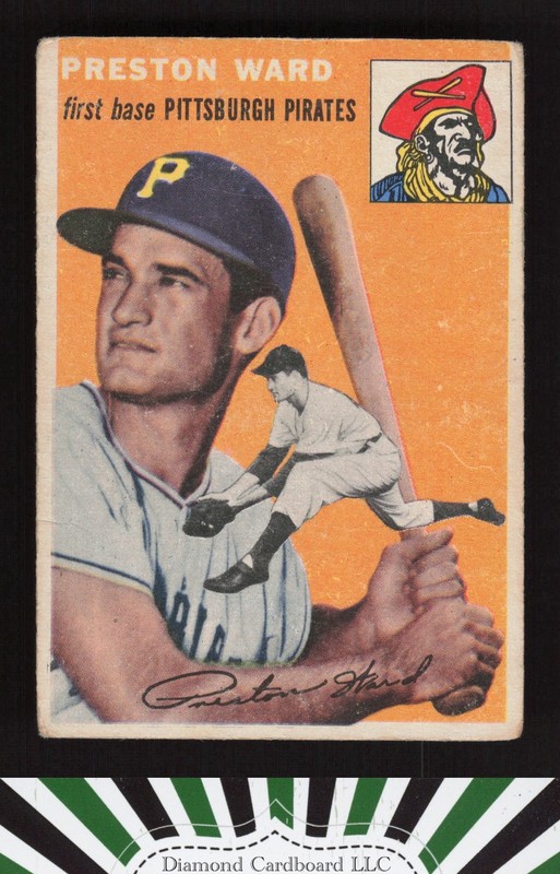 1954 Topps #72 Preston Ward VG d, front