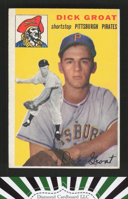 1954 Topps #43 Dick Groat VGEX f, front