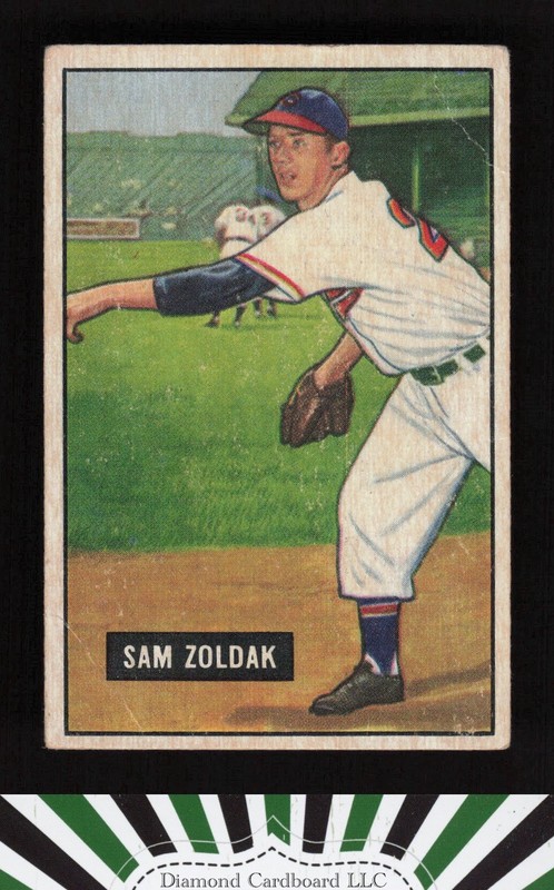 1951 Bowman #114 Sam Zoldak GD, front