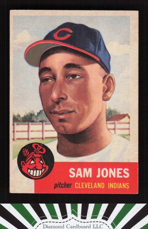 1953 Topps #6 Sam Jones VG+ i, front