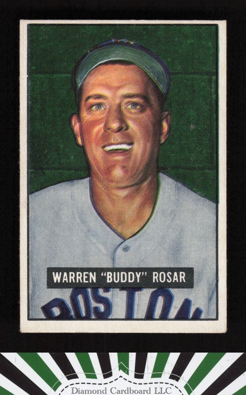 1951 Bowman #236 Buddy Rosar VGEX, front