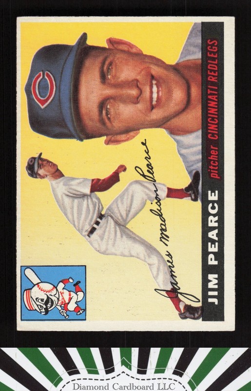 1955 Topps #170 Jim Pearce EX l, front
