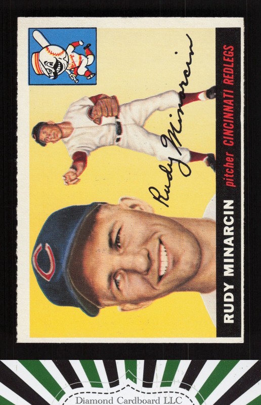 1955 Topps #174 Rudy Minarcin EX j, front