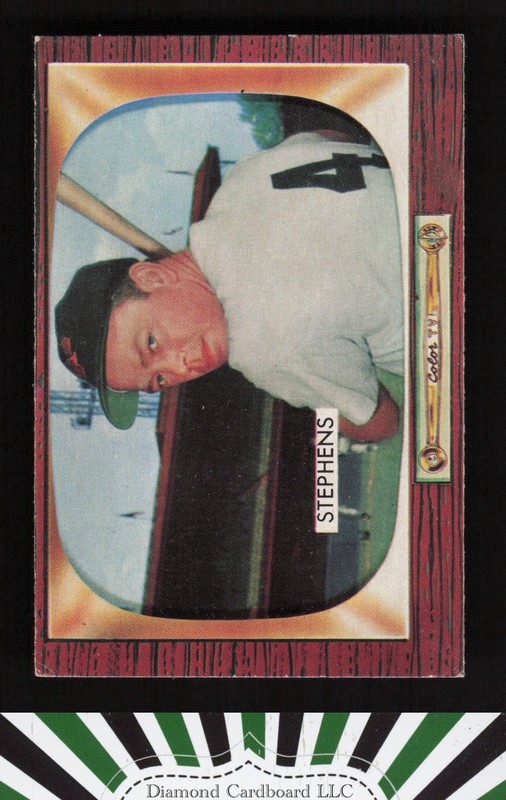 1955 Bowman #109 Vern Stephens VGEX, front