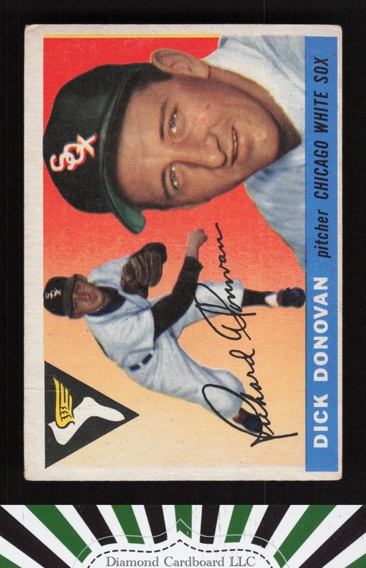 1955 Topps #146 Dick Donovan VG b, front