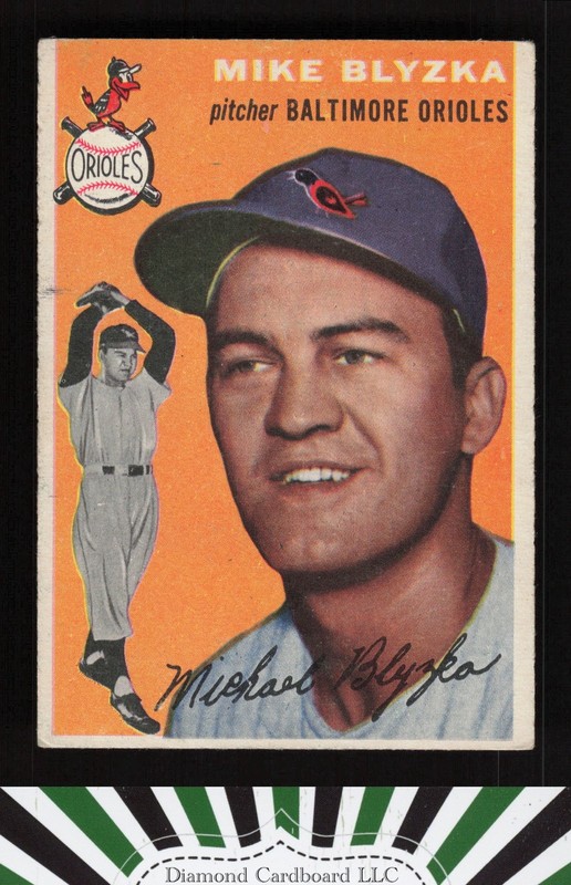 1954 Topps #152 Mike Blyzka VGEX l, front